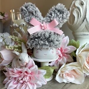 Easter Bunny Marshmallow Mug Hat, Easter Tier Tray Decor